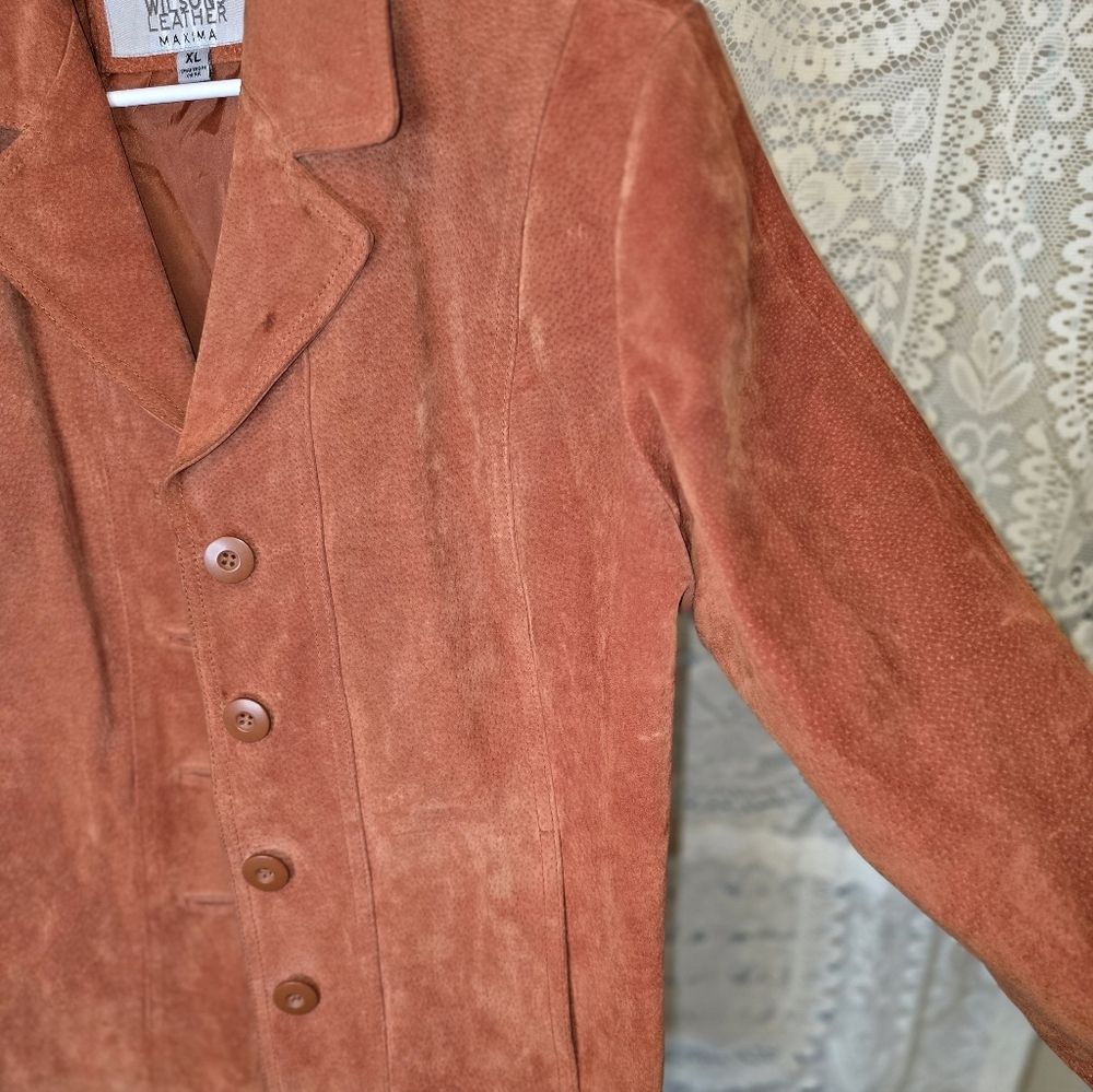 Wilsons Leather Women's Jacket in Warm Rust, XL - Picture 2 of 8